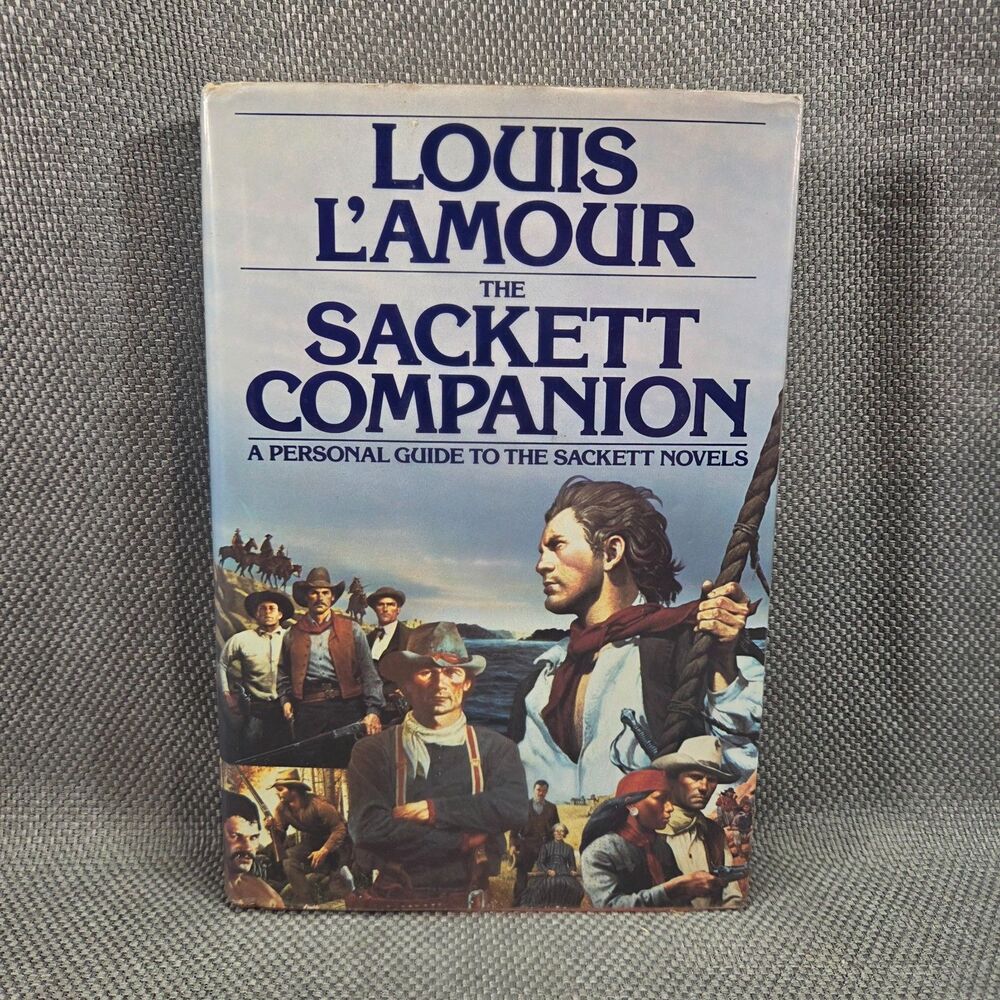 1988 First Edition The Sackett Companion Louis L'Amour Hardcover Dust Jacket
